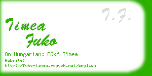 timea fuko business card
