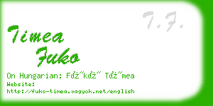 timea fuko business card